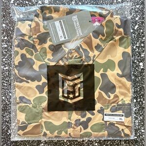Freedom Industries Freestone Long Sleeve Button Down Shirt Duck Camo Size XL NWT